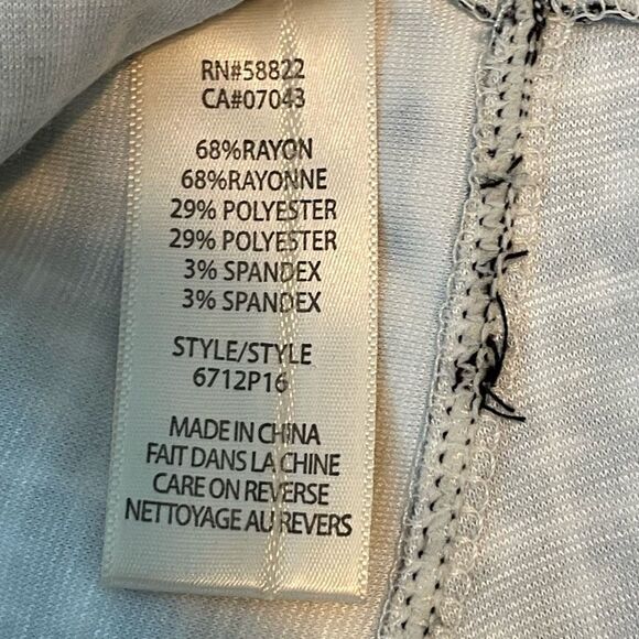 Max Studio Tulip Mini Skirt Black White Stretch Knit Geometric Print XS - Picture 5 of 6